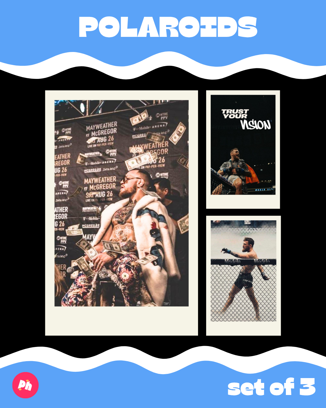 McGregor Polaroid set of 3