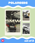 Cars: BMW Performance Polaroid set of 3