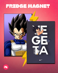 Vegeta Anime Set of 2 Fridge Magnet