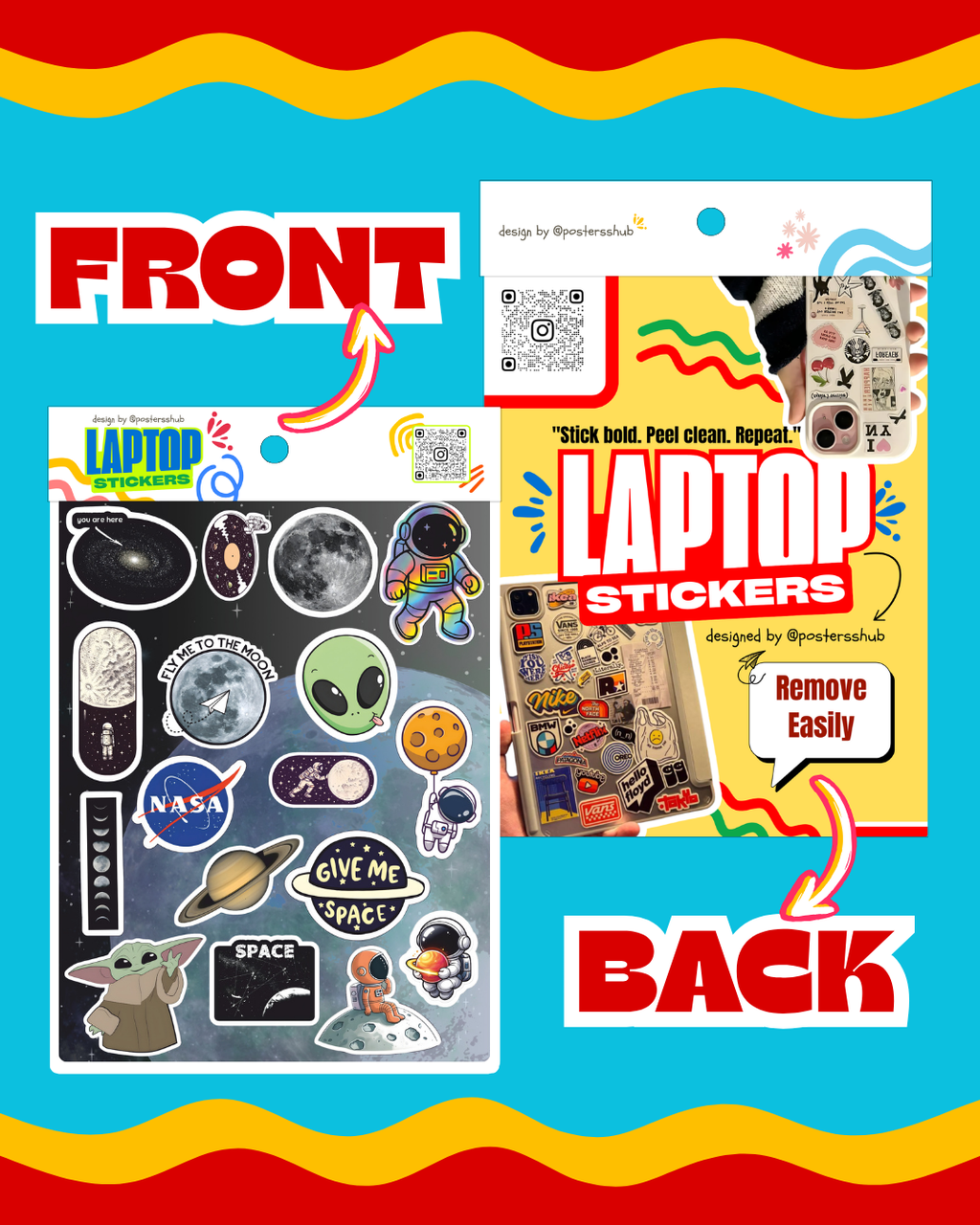 Space Laptop Sticker Sheet