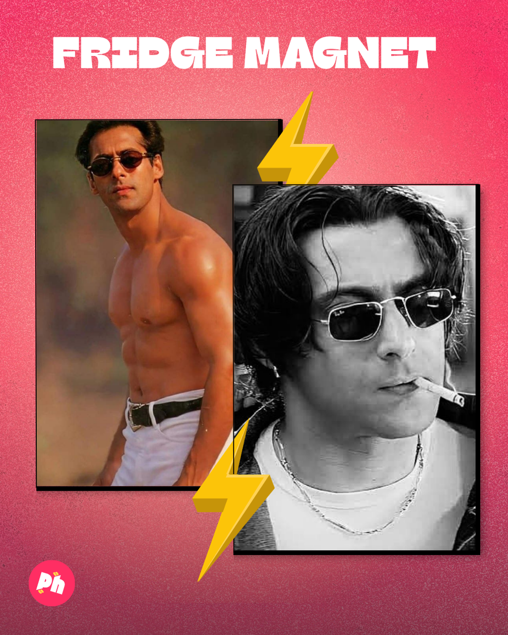 Salman Khan set of 2 fridge magnet