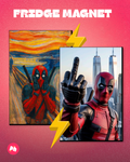Deadpool set of 2 fridge magnet
