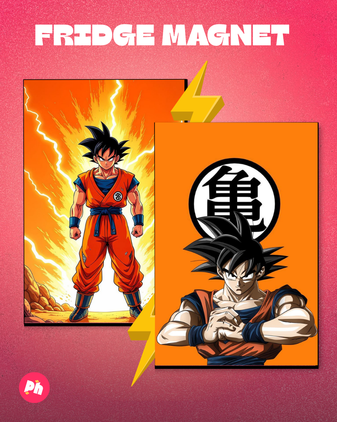 Dragon Ball Goku Classic Set of 2 Fridge Magnet