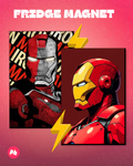 Iron Man set of 2 fridge magnet