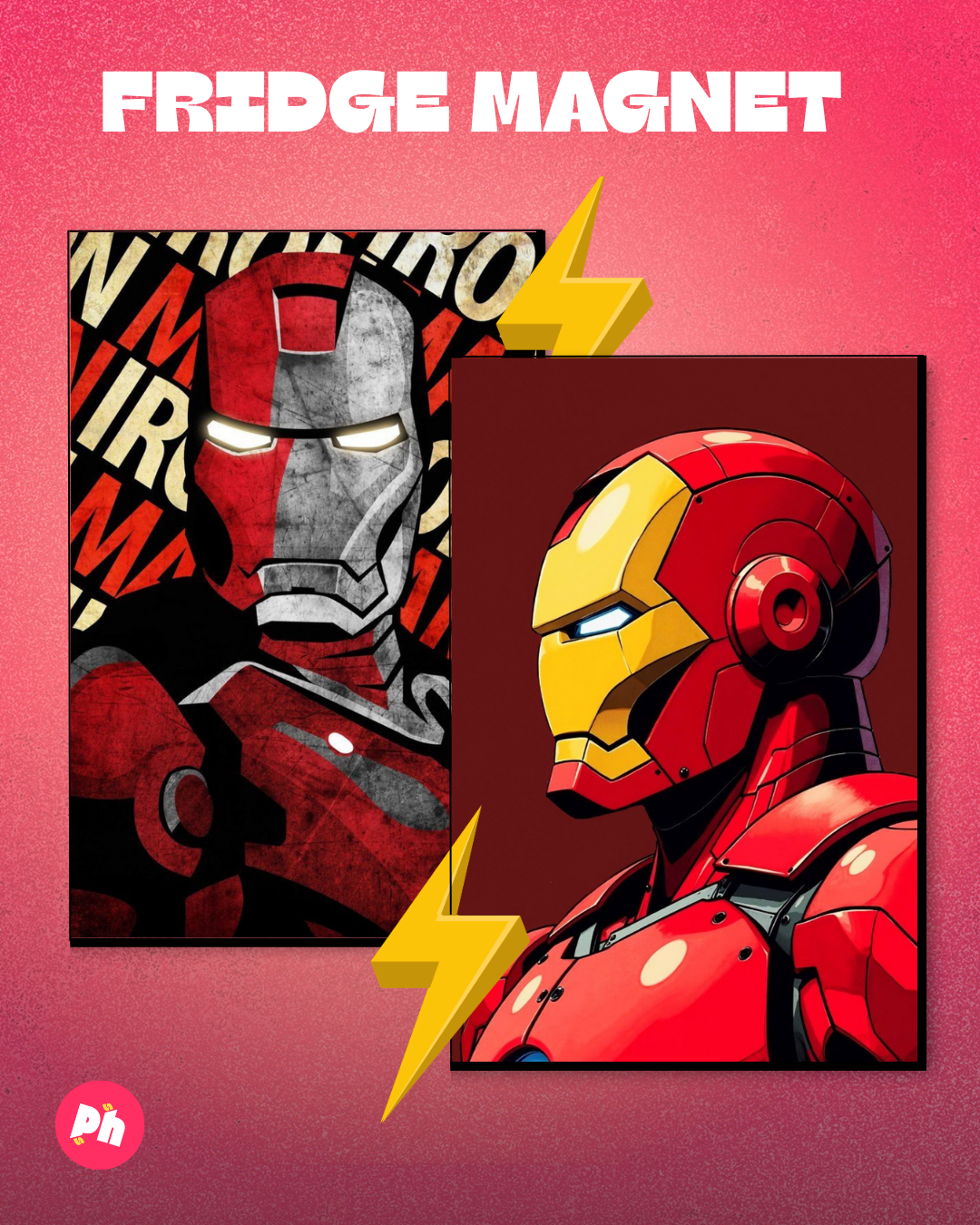 Iron Man set of 2 fridge magnet