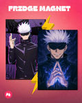 Jujutsu Kaisen Gojo Satoru Set of 2 Fridge Magnet