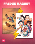 Doraemon Group set of 2 fridge magnet