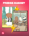 We Bare Bears set of 2 fridge magnet
