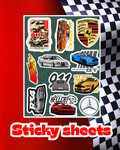 Cars Laptop Sticker Sheet