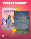 Shiva Bhagavad Gita set of 2 fridge magnet