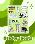 Random Quotes Laptop Sticker Sheet