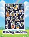 Krishna Ji Laptop Sticker Sheet