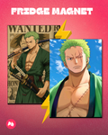 One Piece Zoro Set of 2 Fridge Magnet