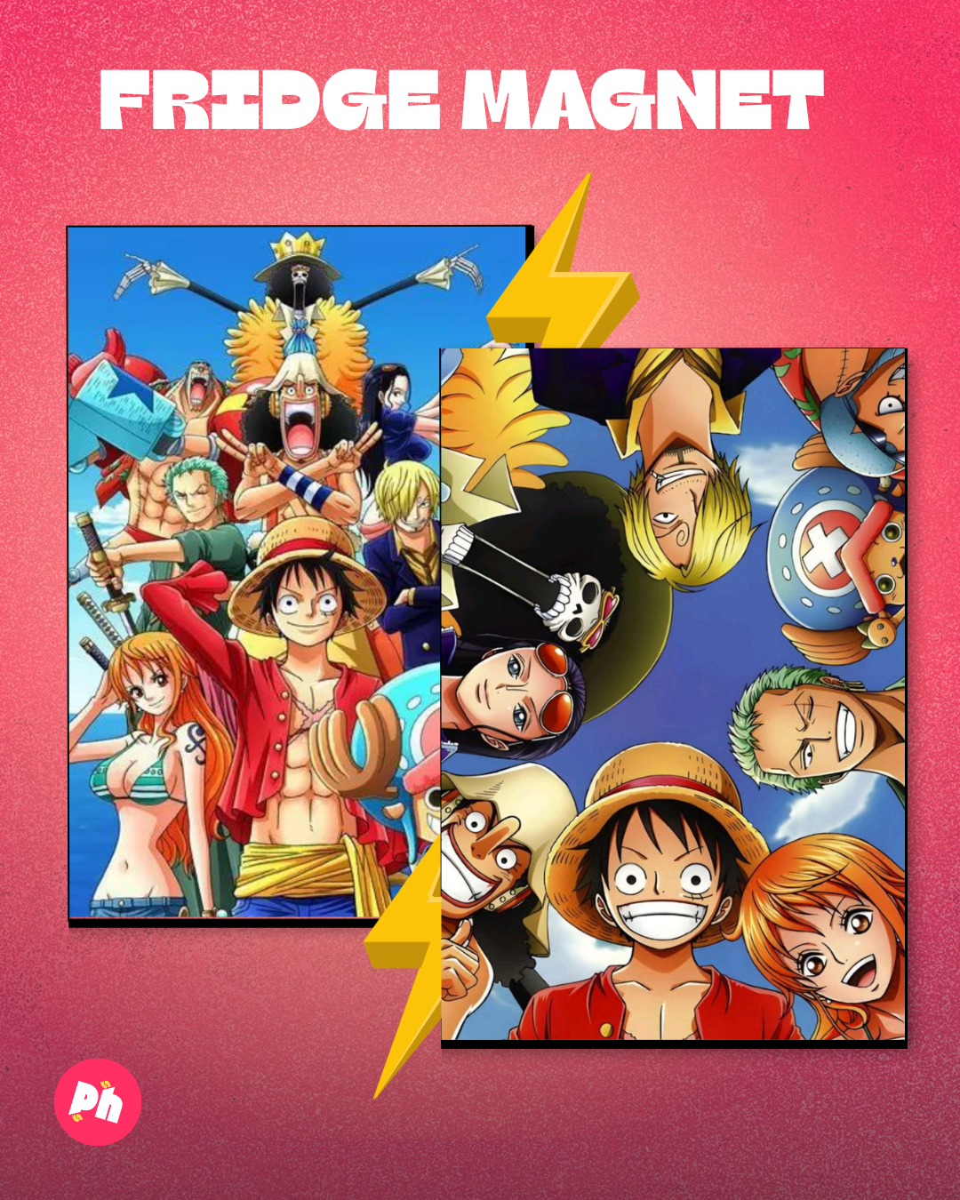 One Piece Crew Set of 2 Fridge Magnet