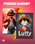 One Piece Luffy Aesthetic Set of 2 Fridge Magnet