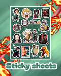Demon Slayer Laptop Sticker Sheet