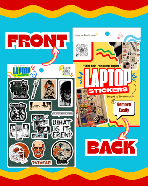 Attack on Titan Laptop Sticker Sheet