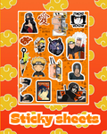 Naruto Laptop Sticker Sheet