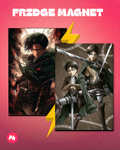 Attack on Titan Eren Set of 2 Fridge Magnet