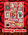 One Piece Laptop Sticker Sheet