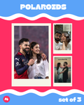 virushka couple Polaroid set of 3