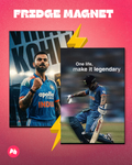 Virat Kohli One Life Set of 2 Fridge Magnet