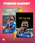 Virat Kohli “God’s Plan” set of 2 fridge magnet