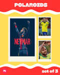 Football: Neymar Jr Polaroid set of 3