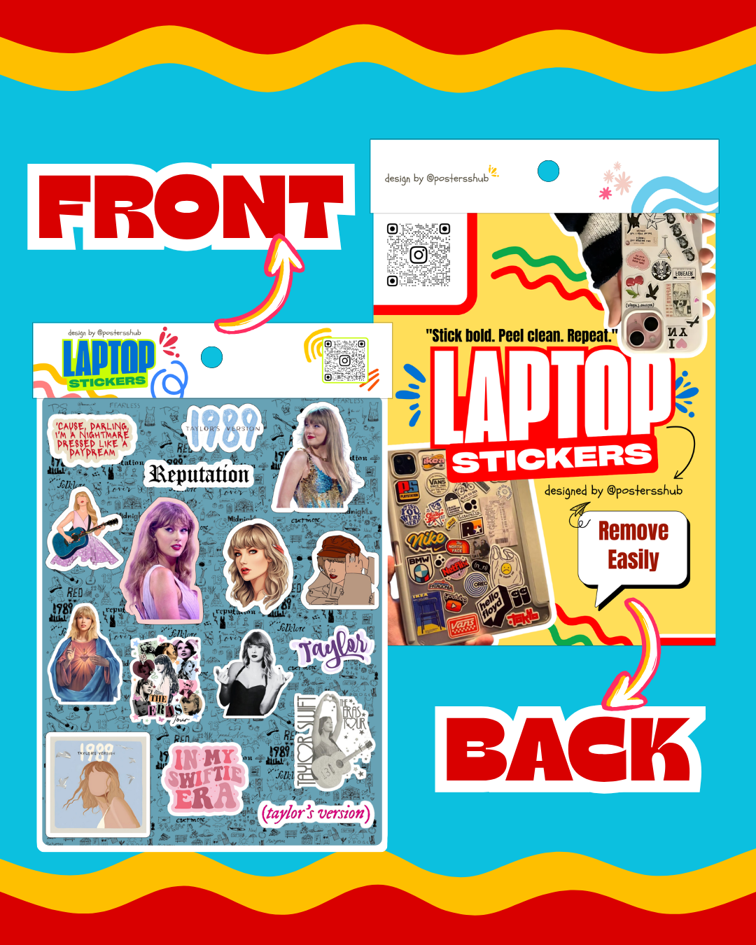 Taylor Swift Laptop Sticker Sheet