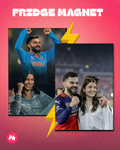 Virat Kohli & Anushka (Virushka) set of 2 fridge magnet