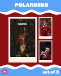 Football: CR7 Man United Polaroid set of 3