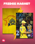 Chennai Super Kings (CSK) Trophy set of 2 fridge magnet