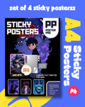 Solo Leveling Set of 4 Sticky Poster