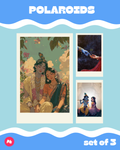 Radha Krishna Polaroid set of 3