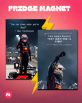 Max Verstappen F1 Motivational Quotes set of 2 fridge magnet