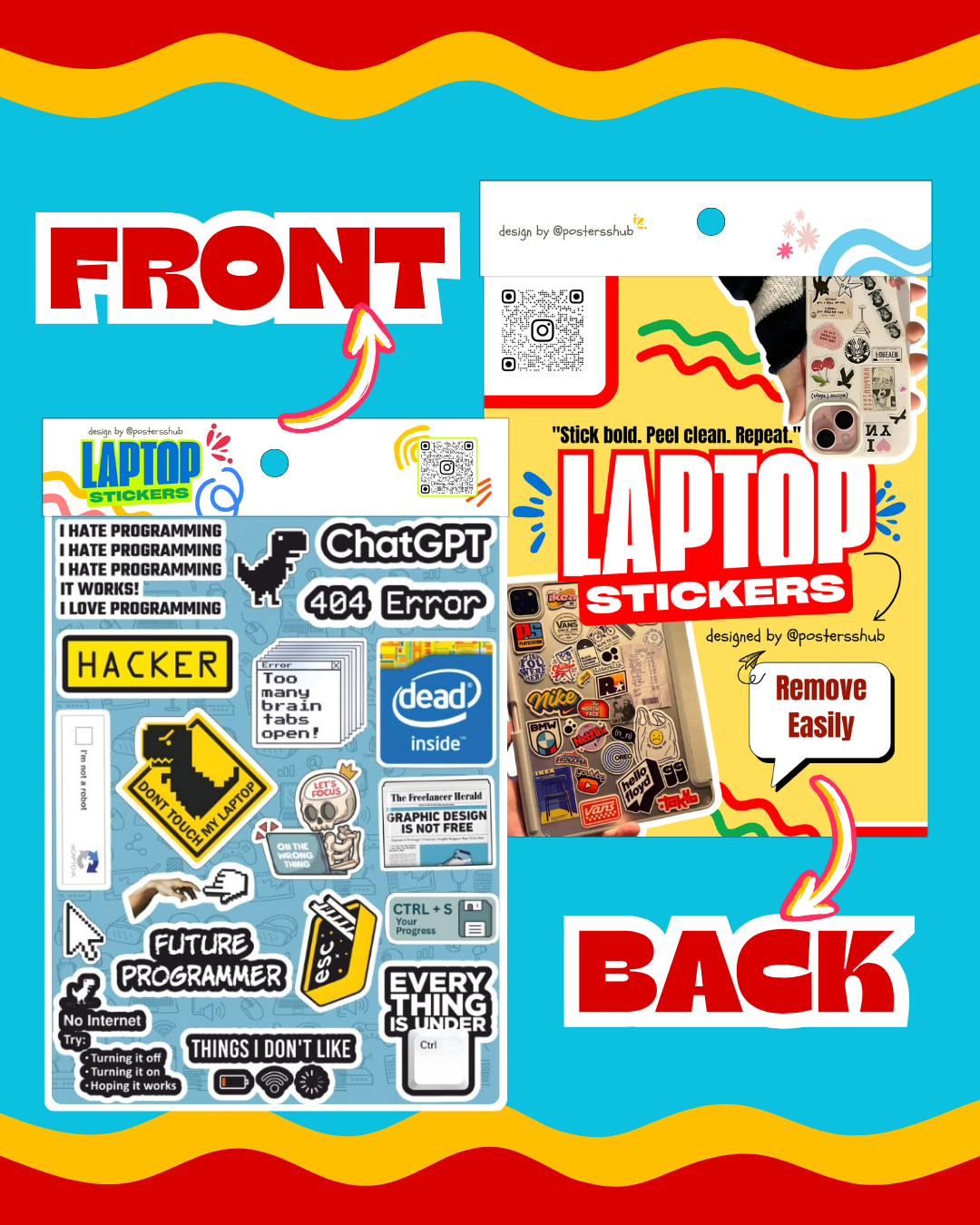 Techky Laptop Sticker Sheet
