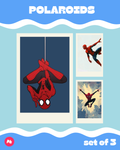 Spider-Man Aesthetic Polaroid set of 3