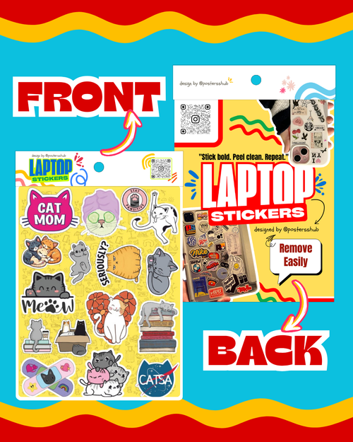 Cats Laptop Sticker Sheet