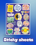 Positive Quotes Laptop Sticker Sheet