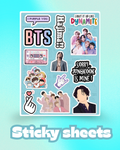 BTS Laptop Sticker Sheet