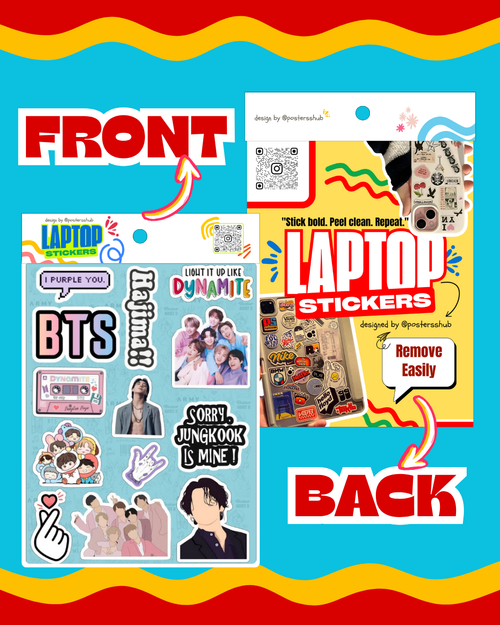 BTS Laptop Sticker Sheet