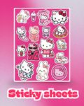 Hello Kitty Laptop Sticker Sheet