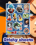 Dragon Ball Laptop Sticker Sheet