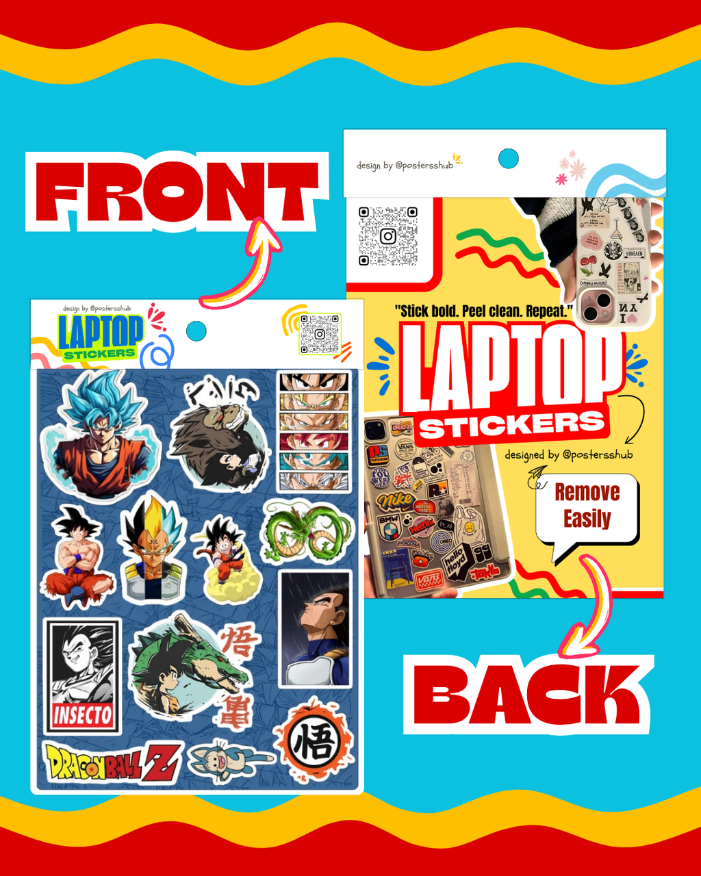 Dragon Ball Laptop Sticker Sheet