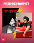 Sidhu Moose Wala “Legends Never Die” set of 2 fridge magnet