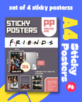 Friends Set of 4 Sticky Poster