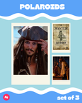 Pirates of Caribbean Polaroid set of 3