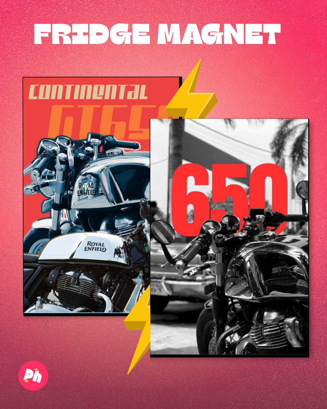 Royal Enfield Continental GT 650 set of 2 fridge magnet