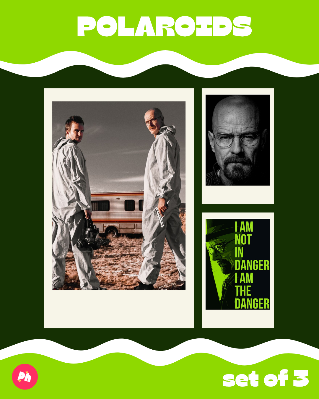 Breaking Bad Polaroid set of 3