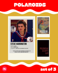 Stranger Things Steve Polaroid set of 3